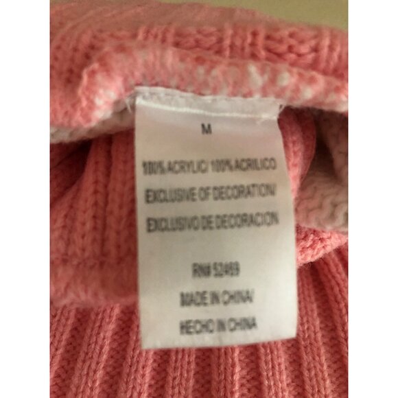 Pet Dog Apparel Pink Bow Sweater Size Medium - Picture 4 of 4